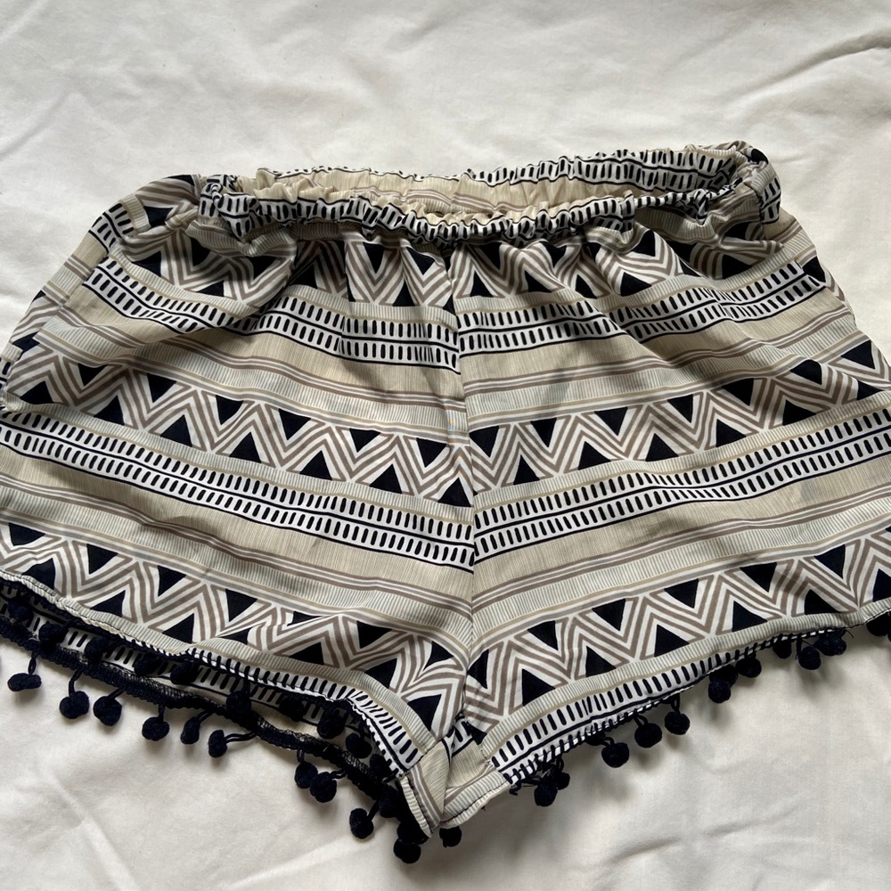 Neutral colored festival shorts